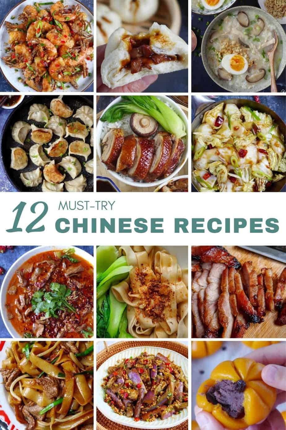 12 classic Chinese dishes